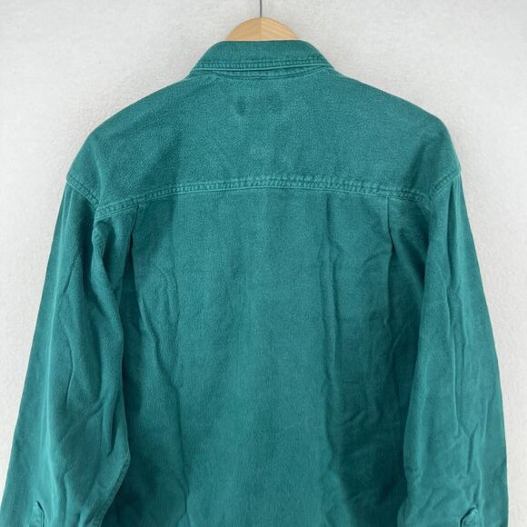 AMERICAN LEGEND OUTFITTERS Shirt Mens XL Chamois Flannel Work Cotton Green - Picture 5 of 14
